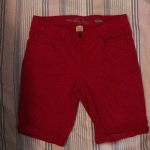 Red Bermuda Shorts